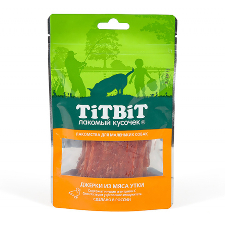 TiTBiT Джерки из мяса утки для взрослых собак мини-пород – интернет-магазин Ле’Муррр