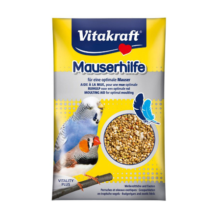 Vitakraft Pucki's mauserhilfe подкормка для волнистых попугаев во время линьки – интернет-магазин Ле’Муррр