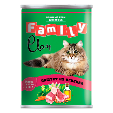 Clan Family Паштет для взрослых кошек (с ягненком) – интернет-магазин Ле’Муррр